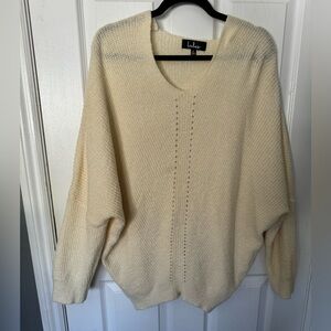 Lulu's Soft Cream Scoop Neck Sweater